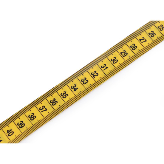 Centymetr krawiecki 300 cm - Żółty (5 Sztuki)