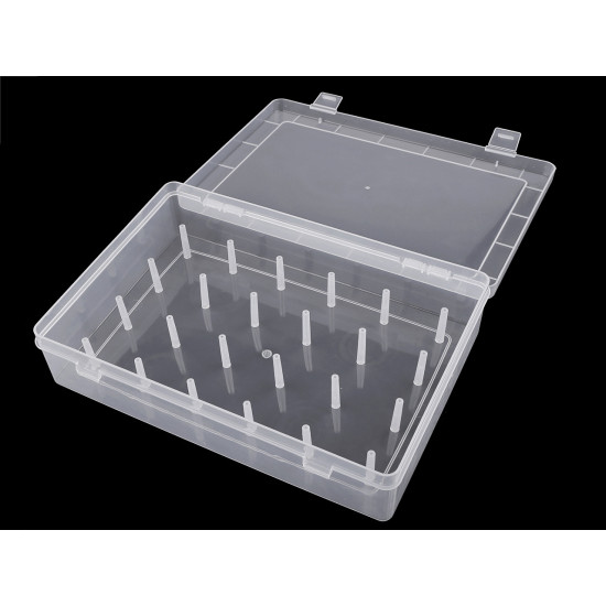 Cérnatartó tüske doboz 24 db cérnához - Transparent (1 Darab) Cérnatartó tüske doboz 24 db cérnához - Transparent (1 Darab)
