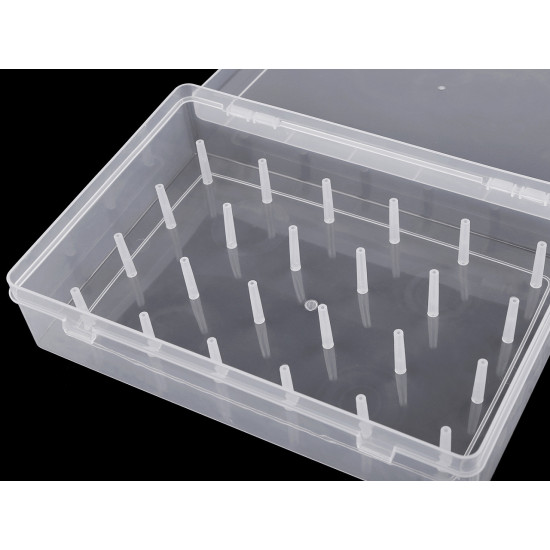 Cérnatartó tüske doboz 24 db cérnához - Transparent (1 Darab) Cérnatartó tüske doboz 24 db cérnához - Transparent (1 Darab)