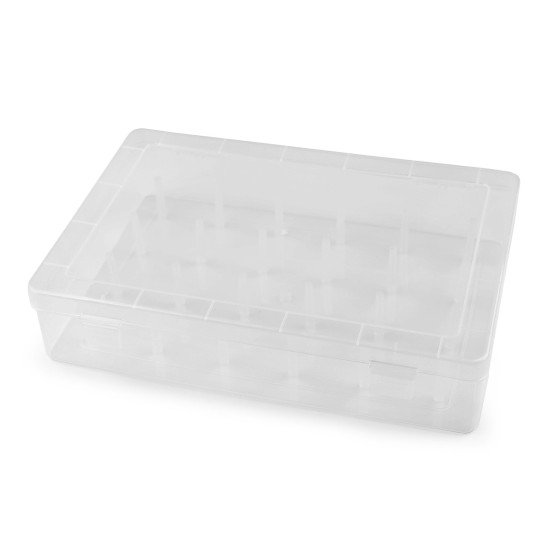 Cérnatartó tüske doboz 24 db cérnához - Transparent (1 Darab) Cérnatartó tüske doboz 24 db cérnához - Transparent (1 Darab)