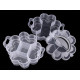 Plastic box / storage, 3 floors - Transparent (2 Pieces) Plastic box / storage, 3 floors - Transparent (2 Pieces)