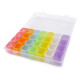 Plastic box / storage, 28 jars - Multicolor (4 Pieces) Plastic box / storage, 28 jars - Multicolor (4 Pieces)