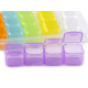 Plastic box / storage, 28 jars - Multicolor (4 Pieces) Plastic box / storage, 28 jars - Multicolor (4 Pieces)