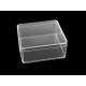 Plastic box / storage box with lid 9.5x9.5x4 cm - Transparent (10 Pieces) Plastic box / storage box with lid 9.5x9.5x4 cm - Transparent (10 Pieces)