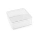 Plastic box / storage box with lid 9.5x9.5x4 cm - Transparent (10 Pieces) Plastic box / storage box with lid 9.5x9.5x4 cm - Transparent (10 Pieces)