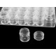 Boîte de rangement en plastique transparent pour bijouterie, 30 boîtes avec couvercle à visser - Transparent (5 Pièces) Boîte de rangement en plastique transparent pour bijouterie, 30 boîtes avec couvercle à visser - Transparent (5 Pièces)