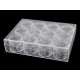 Pojemnik plastikowy / organizer 12 zakręcanych pojemniczków - Transparent (5 Sztuki) Pojemnik plastikowy / organizer 12 zakręcanych pojemniczków - Transparent (5 Sztuki)