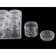 Pojemnik plastikowy / organizer 12 zakręcanych pojemniczków - Transparent (5 Sztuki) Pojemnik plastikowy / organizer 12 zakręcanych pojemniczków - Transparent (5 Sztuki)