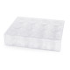 Pojemnik plastikowy / organizer 12 zakręcanych pojemniczków - Transparent (5 Sztuki) Pojemnik plastikowy / organizer 12 zakręcanych pojemniczków - Transparent (5 Sztuki)