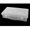 Cutie / organizator cu 64 de cutii - Transparent (1 Bucată)