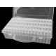 Pojemnik plastikowy / organizer 64 pojemniczki alfabet - Transparent (1 Sztuka) Pojemnik plastikowy / organizer 64 pojemniczki alfabet - Transparent (1 Sztuka)