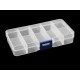 Plastic container / storage box 6.8x12.7x2.2 cm - Transparent (1 Piece) Plastic container / storage box 6.8x12.7x2.2 cm - Transparent (1 Piece)