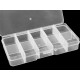 Plastic container / storage box 6.8x12.7x2.2 cm - Transparent (1 Piece) Plastic container / storage box 6.8x12.7x2.2 cm - Transparent (1 Piece)