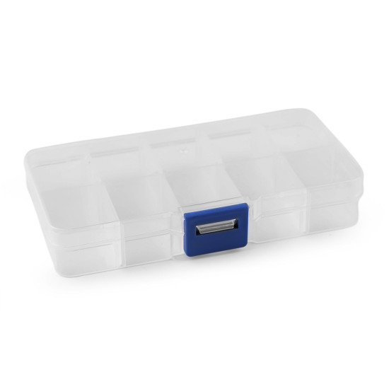 Plastic container / storage box 6.8x12.7x2.2 cm - Transparent (1 Piece) Plastic container / storage box 6.8x12.7x2.2 cm - Transparent (1 Piece)