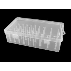 Cérnatartó tüske doboz 42 db cérnához - Transparent (1 Darab)