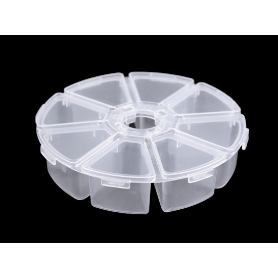 Pojemnik plastikowy / organizer ø10 cm - Transparent (4 Sztuki) Pojemnik plastikowy / organizer ø10 cm - Transparent (4 Sztuki)