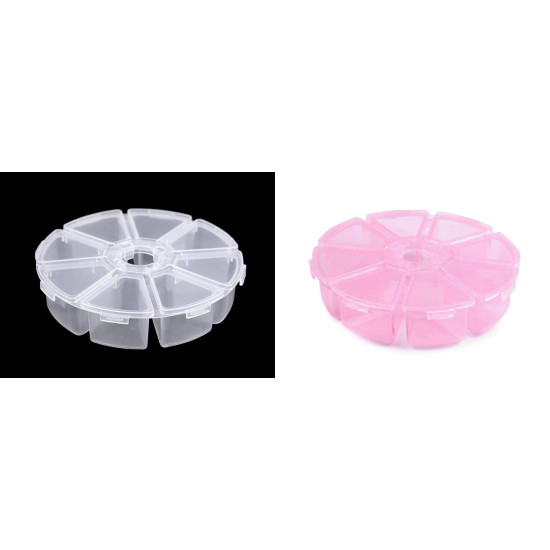Pojemnik plastikowy / organizer ø10 cm - Transparent (4 Sztuki) Pojemnik plastikowy / organizer ø10 cm - Transparent (4 Sztuki)