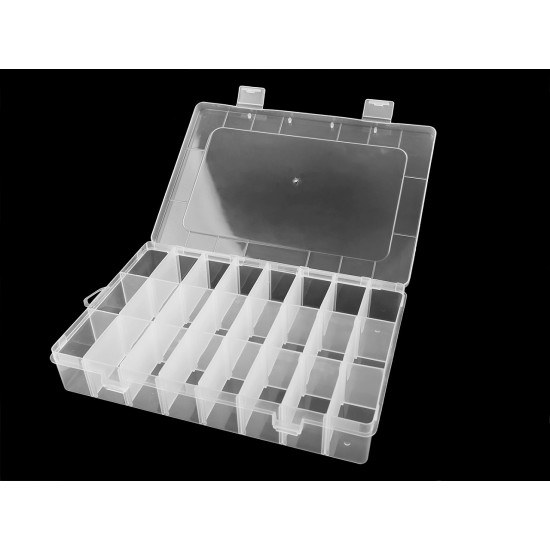 Plastic box / storage container 13x19.5x3.6 cm - Transparent (10 Pieces) Plastic box / storage container 13x19.5x3.6 cm - Transparent (10 Pieces)