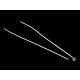 Candle making - candle wick with base / sustainer tab, 20 cm - White (10 Pieces)