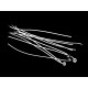 Candle making - candle wick with base / sustainer tab, 20 cm - White (10 Pieces)