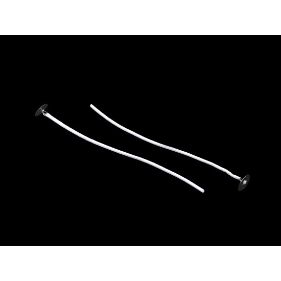 Candle making - candle wick with base / sustainer tab, 13.4 cm - White (10 Pieces) Candle making - candle wick with base / sustainer tab, 13.4 cm - White (10 Pieces)