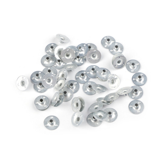 Blaszki do knotów ø12 mm - Nikiel (50 Sztuki)