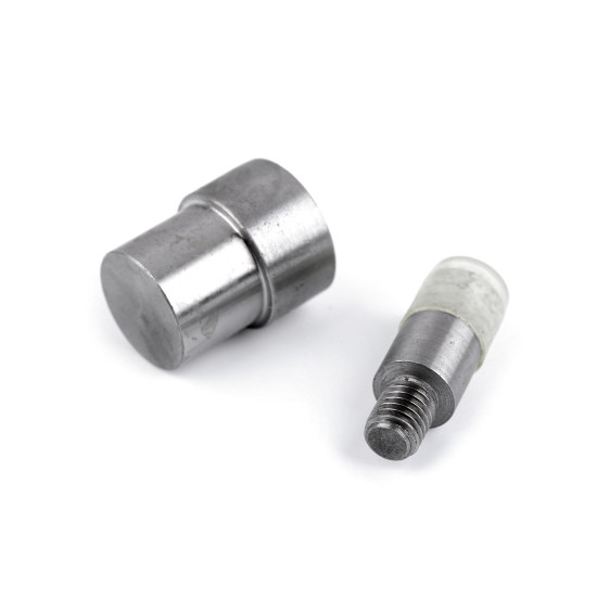 Hand press dies mold for double cap rivets ø8 mm - Nickel (1 Set) Hand press dies mold for double cap rivets ø8 mm - Nickel (1 Set)