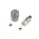 Hand press dies mold for double cap rivets ø8 mm - Nickel (1 Set) Hand press dies mold for double cap rivets ø8 mm - Nickel (1 Set)