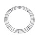 Base in filo per realizzare corone, dimensioni: ø 40 cm - Nero (1 Pezzo) Base in filo per realizzare corone, dimensioni: ø 40 cm - Nero (1 Pezzo)