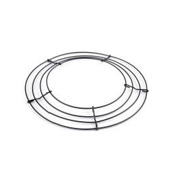 Wire base for wreath making ø25 cm - Black (1 Piece)