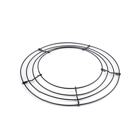 Wire base for wreath making ø25 cm - Black (1 Piece) Wire base for wreath making ø25 cm - Black (1 Piece)