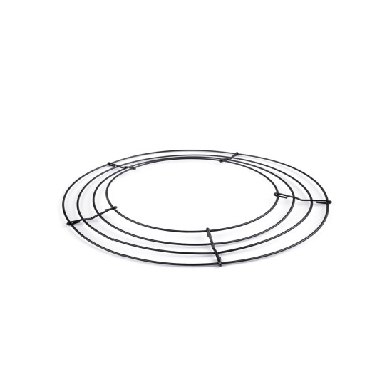 Wire base for wreath making ø25 cm - Black (1 Piece) Wire base for wreath making ø25 cm - Black (1 Piece)