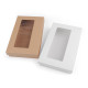Paper box with see-through window - White (1 Piece) Paper box with see-through window - White (1 Piece)