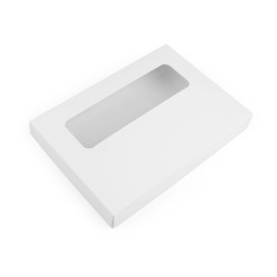Geschenkbox aus papier mit fenster - Weiß (10 Stücke)