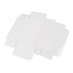 Pudełko papierowe z przezroczystym wieczkiem - White (10 Sztuki)