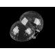 Plastic fillable ball ornament ø8 cm - Transparent (5 Pieces) Plastic fillable ball ornament ø8 cm - Transparent (5 Pieces)