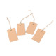 Natural paper tag with metal grommet 40x70 mm - Natural brown (4 Pieces) Natural paper tag with metal grommet 40x70 mm - Natural brown (4 Pieces)