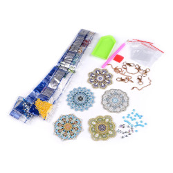 Creative art kit - mandala pendants - As pictured (1 Set)