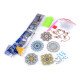 Creative art kit - mandala pendants - As pictured (1 Set) Creative art kit - mandala pendants - As pictured (1 Set)