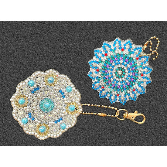 Creative art kit - mandala pendants - As pictured (1 Set) Creative art kit - mandala pendants - As pictured (1 Set)