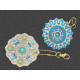 Creative art kit - mandala pendants - As pictured (1 Set) Creative art kit - mandala pendants - As pictured (1 Set)