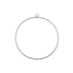 Kółko / obręcz metalowa ø25 cm lakierowane - Srebrny ciemn (1 Sztuka)