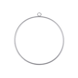 Kółko / obręcz metalowa ø30 cm lakierowane - Srebrny ciemn (1 Sztuka)