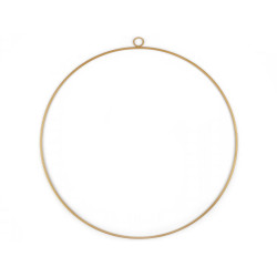 Lacquered metal circle hoop ø50 cm - Dark golden (1 Piece)
