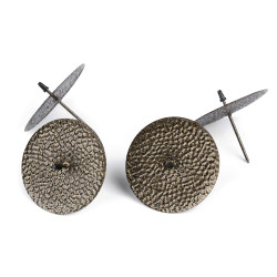 Candle fixing holders / candlestick spikes ø7 cm - Bronzo (4 Pieces)