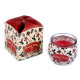 Scented candle in glass jar 90 g - Light pink (1 Piece)