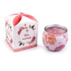 Scented candle in glass jar 90 g - Light pink (1 Piece)