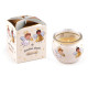 Scented candle in glass jar 90 g - Light pink (1 Piece)