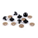 Craft eyes with safety ø20 mm - Black (10 Sets) Craft eyes with safety ø20 mm - Black (10 Sets)