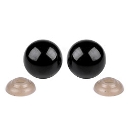 Craft eyes with safety ø18 mm - Black (10 Sets)